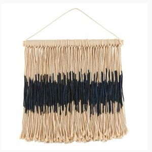 Summer & Rose Ombre Wall Hanging Blue Cream Boho Cotton Wall Art Decor